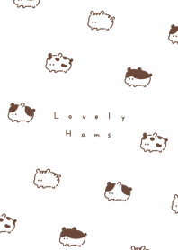 倉鼠 | white brown.