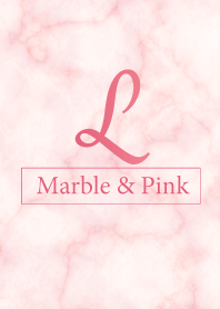 L-Marble&Pink-Initial