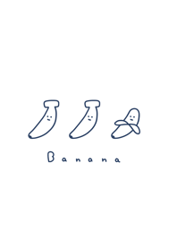 Yuru Banana(pattern)/wh navy