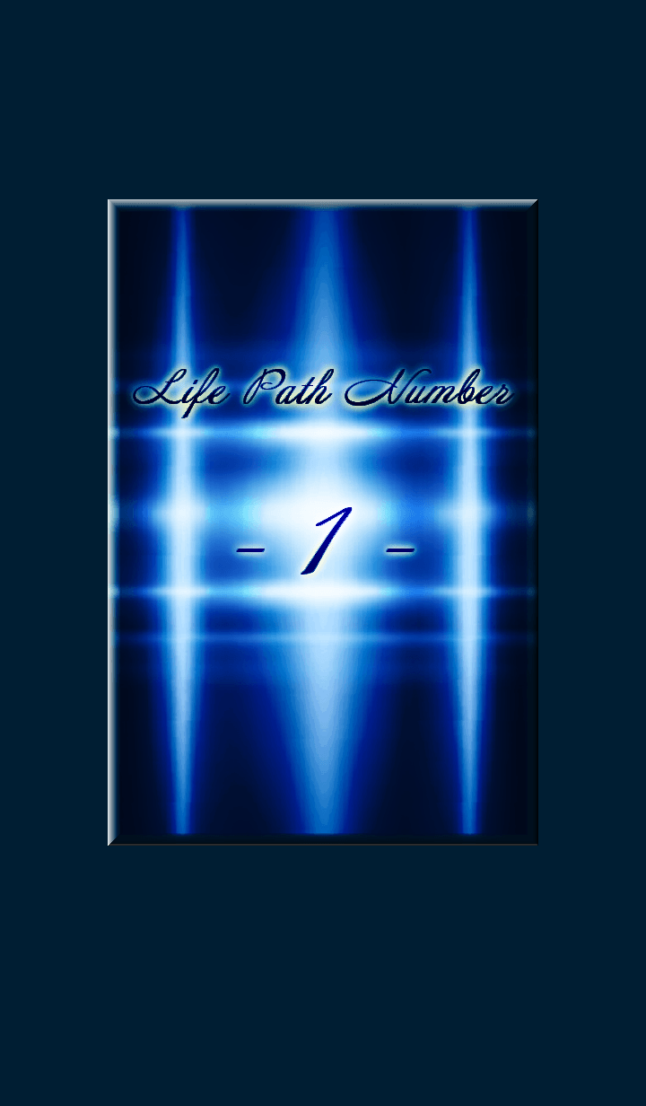 Life Path Numbers -1-Blue