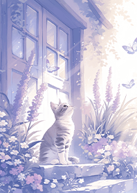 ⭐️晨曦薰衣草賞蝶小貓❤️1-1