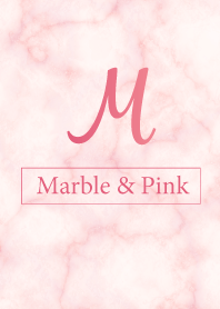 M-Marble&Pink-Initial