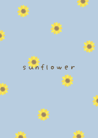 sunflower simple pattern/blue