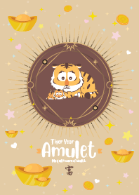 Tiger Year Amulet of Wealth Gold
