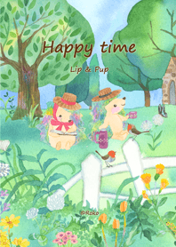 Lip & Pup in Happy time-RV