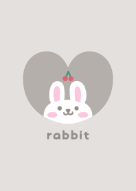 Rabbits3 Cherry [greige]