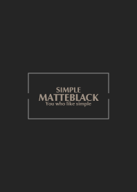 MATTE-BLACK SIMPLE 22