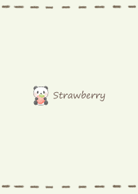 Small Panda and Ichigo -green-