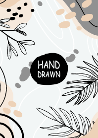 Hand Drawn Floral Aqua Haze