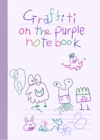 Graffiti on the purple notebook/Monsters