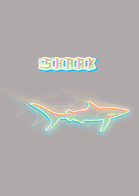 サメ Neon light beige×pink