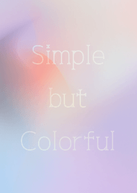simple but colorful