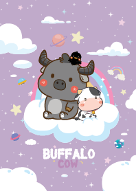 Buffalo&Cow Rainbow Cloud Violet