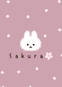 "Sakura" and rabbit and dull pink