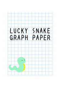 LUCKY SNAKE GRAPH PAPER/WHITE