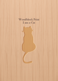 woodblock print Cat.