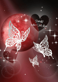 ♥ペア♥Butterfly in the FullMoon red