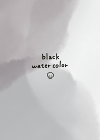simple watercolor black