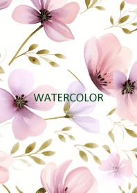 WATERCOLOR-PINK PURPLE FLOWER 3