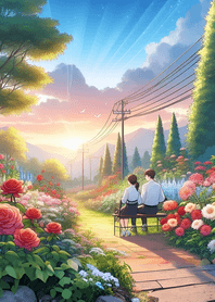 明亮的情侶主題