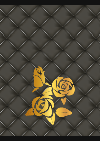 golden rose on black