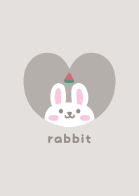 Rabbits3 Watermelon [greige]