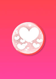Love love heart button red