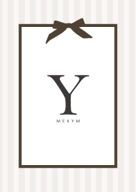 INITIAL SIMPLE RIBBON -Y-