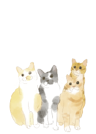 fumeow cute watercolor cats kitten