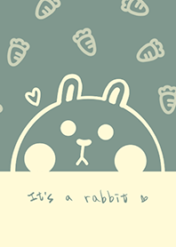 Bunny and carrot J-gray blue green (Ye5)