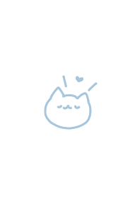 ゆるすぎたねこ(白×青)
