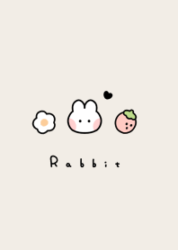 Rabbit & Strawberry |brown.