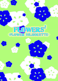 FLOWERS2-Flower silhouette-Mint Green