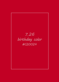 生日代表色-7月26日