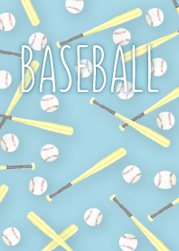 水彩風 野球きせかえ ◆青◆