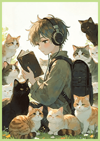 Healing-Cat Friends เด็กชายและแมว9.3