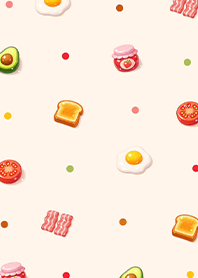 Cute breakfast 3D (Pp)