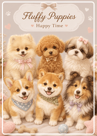 Fluffy Puppies' Happy Garden