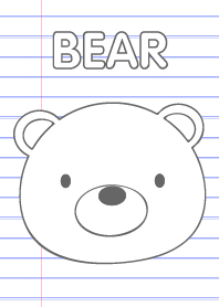 Simple Bear On Paper theme