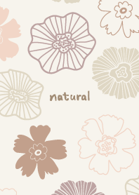 The darkish color flower bed beige3Japan