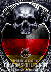 Dragon skull knight 8 Flag of German