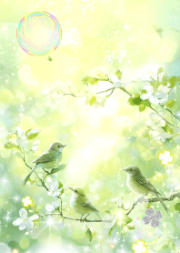 繁栄を呼ぶ幸運のうぐいす