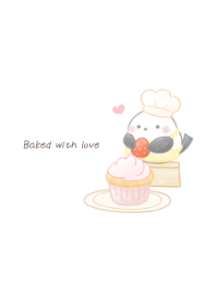 Shimaenaga&Cupcake:white