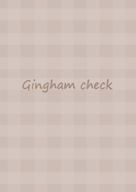 Gingham check /mocha brown