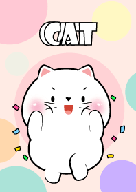 Little Prety White Cat Theme