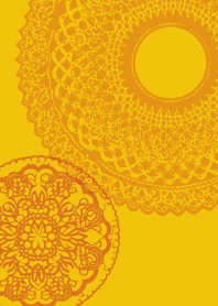 lace pattern on yellow