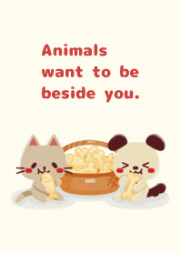 Animals want to be beside you.049-2 BRed
