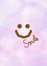 Smile - aquarelle purple-
