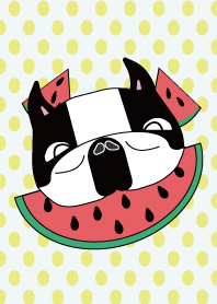 食いしん坊フレンチブルドッグの夏＃pop