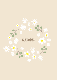 white flowers and olive wreath23 Japan